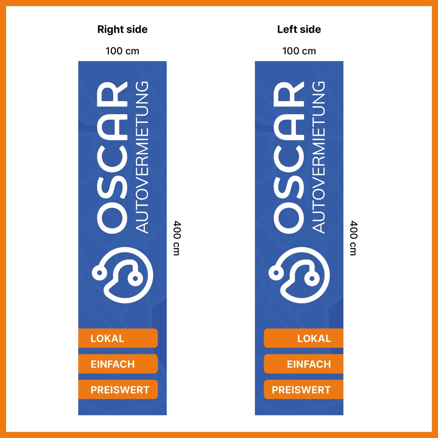 Bannervimpel 1 × 4