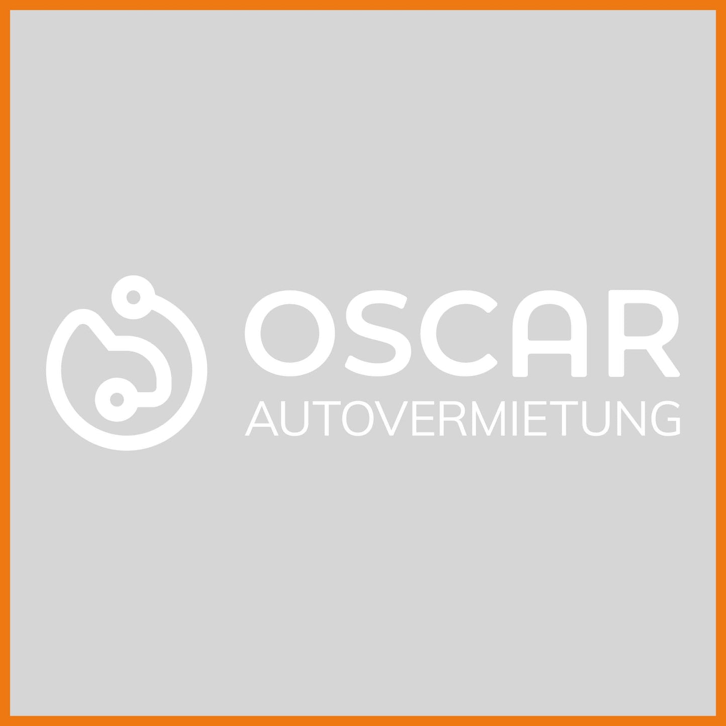 Konturaufkleber mit weißem Logo